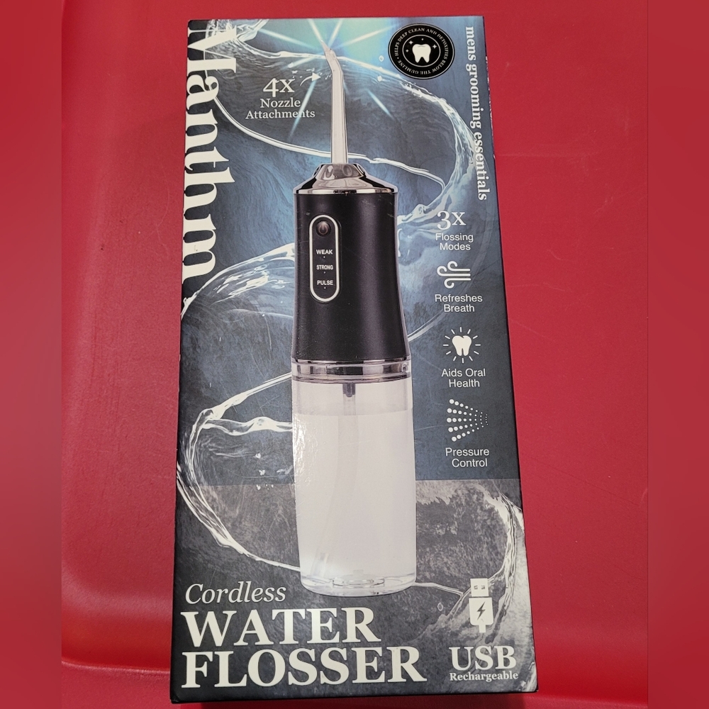 Manthm Cordless Water Flosser, New in box